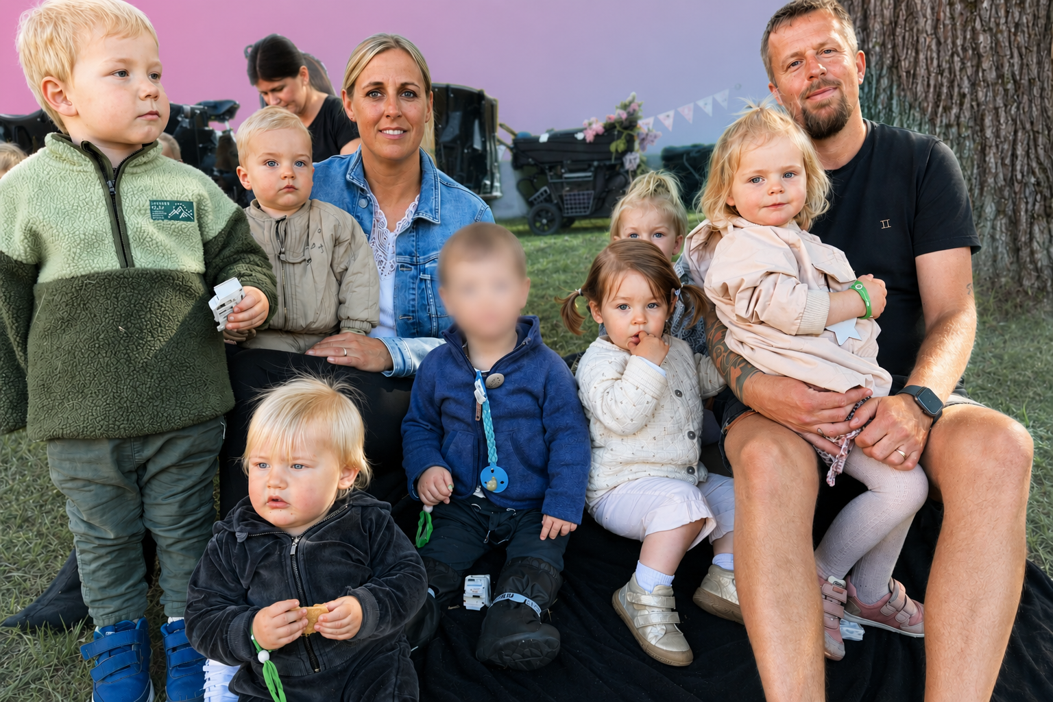 Børn i leg hos Prinsen & Prinsessen